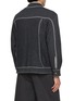 Back View - Click To Enlarge - BAZ & FRIENDS - x Cynthia & Xiao Knit Denim Jacket