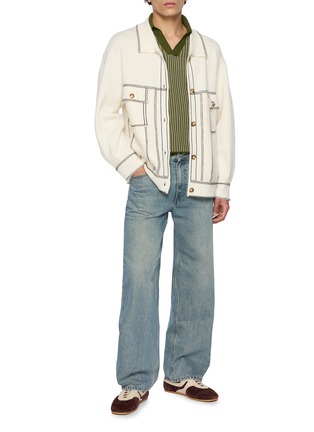 Figure View - Click To Enlarge - BAZ & FRIENDS - x Cynthia & Xiao Knit Denim Jacket