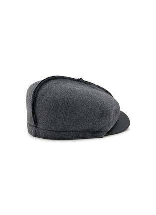 Figure View - Click To Enlarge - COMME DES GARCONS SHIRT ACCESSORIES - Leather Brim Gavroche Hat