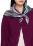 Figure View - Click To Enlarge - KATLIAX ACC - Jacquard Floral Silk Square Scarf