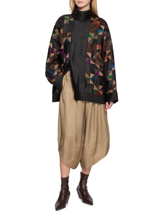 Figure View - Click To Enlarge - KATLIAX - Triangle Patchwork Jacket