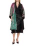 Figure View - Click To Enlarge - KATLIAX - Floral Jacquard Kimono Style Robe