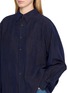  - KATLIAX - Point Collar Cracked Textured Lining Shirt