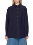 KATLIAX Point Collar Cracked Textured Lining Shirt