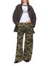 Figure View - Click To Enlarge - ÁMR DE SAÍSON - Relaxed Camouflage Print Cargo Trousers