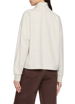 Back View - Click To Enlarge - ÁMR DE SAÍSON - Logo Quarter Zip Sweatshirt