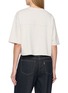 Back View - Click To Enlarge - ÁMR DE SAÍSON - AMR Boxy Cropped Terry Cotton T-shirt