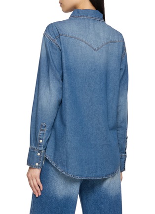 Back View - Click To Enlarge - ÁMR DE SAÍSON - Embroidered Denim Work Shirt