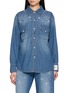 ÁMR DE SAÍSON Embroidered Denim Work Shirt