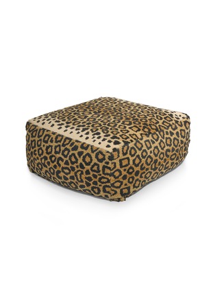 Detail View - Click To Enlarge - DOING GOODS - Leopard Square Pouf