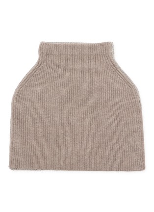 Detail View - Click To Enlarge - LANE'S - Colour Block Merino Wool Cape