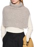 Figure View - Click To Enlarge - LANE'S - Colour Block Merino Wool Cape