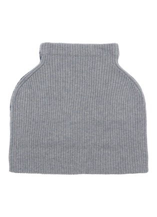 Detail View - Click To Enlarge - LANE'S - Colour Block Merino Wool Cape