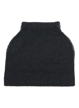 Detail View - Click To Enlarge - LANE'S - Colour Block Merino Wool Cape