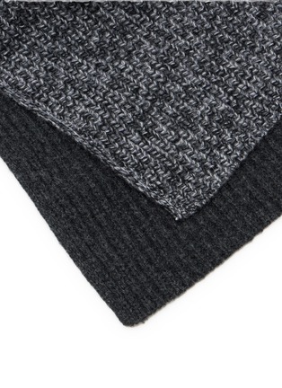 Detail View - Click To Enlarge - LANE'S - Colour Block Merino Wool Cape