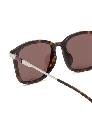 Detail View - Click To Enlarge - GUCCI - Acetate Square Sunglasses