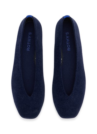 Detail View - Click To Enlarge - ROTHY'S - The ReVelvet™ Max Square Toe Ballet Flats
