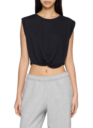 Figure View - Click To Enlarge - NIKESKIMS - NikeSKIMS Performance Cotton Blend Crop Twist Tank