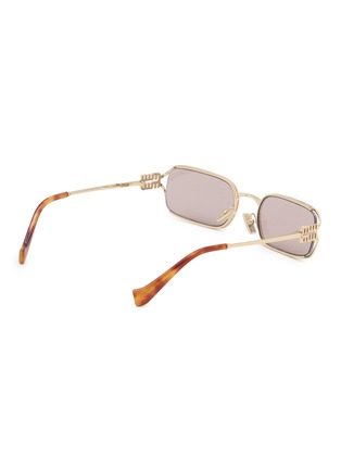 Figure View - Click To Enlarge - MIU MIU - Metal Rectangular Sunglasses