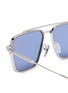 Detail View - Click To Enlarge - AKONI EYEWEAR - Metal Telesto Square Sunglasses