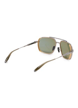 Figure View - Click To Enlarge - AKONI EYEWEAR - Metal Pathfinder Aviator Sunglasses