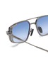 Detail View - Click To Enlarge - AKONI EYEWEAR - Acetate Metal Atlantis Aviator Sunglasses