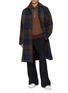 Figure View - Click To Enlarge - SONG FOR THE MUTE - Ribbed Half Zip Polo Shirt