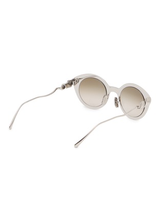 Figure View - Click To Enlarge - LOEWE - Coil Metal Round Sunglasses