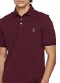  - BRUNELLO CUCINELLI - Embroidered Crest Cotton Piqué Polo Shirt