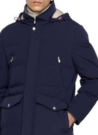  - BRUNELLO CUCINELLI - Detachable Hood Stretch Padded Jacket