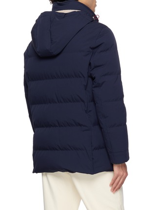Back View - Click To Enlarge - BRUNELLO CUCINELLI - Detachable Hood Stretch Padded Jacket