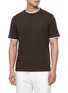 Main View - Click To Enlarge - BRUNELLO CUCINELLI - Contrast-Trim Crewneck T-Shirt
