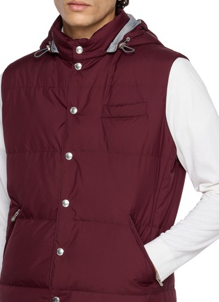  - BRUNELLO CUCINELLI - Detachable Hood Quilted Padded Gilet
