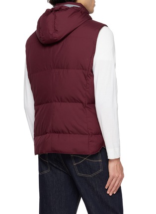 Back View - Click To Enlarge - BRUNELLO CUCINELLI - Detachable Hood Quilted Padded Gilet