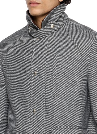  - BRUNELLO CUCINELLI - Contrast Collar Cashmere Silk Jacket