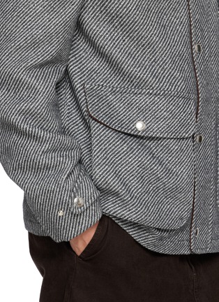  - BRUNELLO CUCINELLI - Contrast Collar Cashmere Silk Jacket
