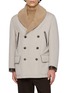 BRUNELLO CUCINELLI Double Breasted Water Resistant Wool Cashmere Coat