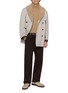 Figure View - Click To Enlarge - BRUNELLO CUCINELLI - Double Breasted Water Resistant Wool Cashmere Coat