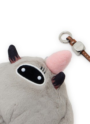 Detail View - Click To Enlarge - BAZ & FRIENDS - Grumpy Mini Plush Bag Charm Tote
