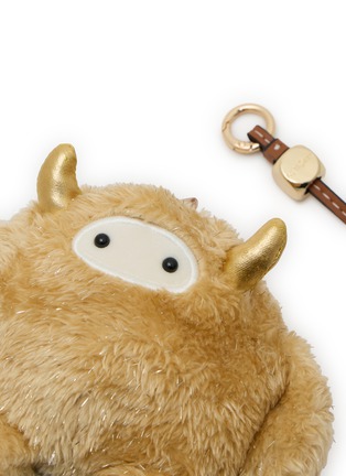 Detail View - Click To Enlarge - BAZ & FRIENDS - Cha Ching Mini Plush Bag Charm Tote