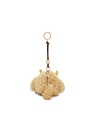 Back View - Click To Enlarge - BAZ & FRIENDS - Cha Ching Mini Plush Bag Charm Tote