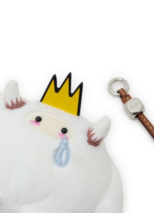 Detail View - Click To Enlarge - BAZ & FRIENDS - Drama Queen Mini Plush Bag Charm Tote