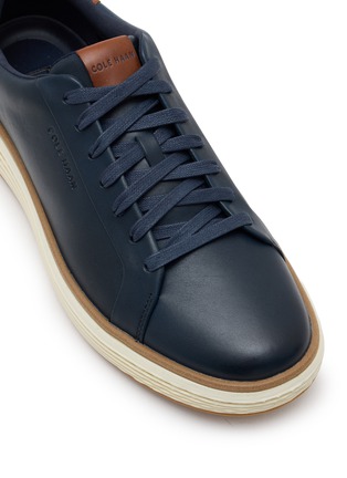 Detail View - Click To Enlarge - COLE HAAN - GrandPrø Court SKYWEAVE Leather Men's Sneakers