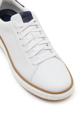 Detail View - Click To Enlarge - COLE HAAN - Grandpro Court Skyweave Leather Men's Sneakers