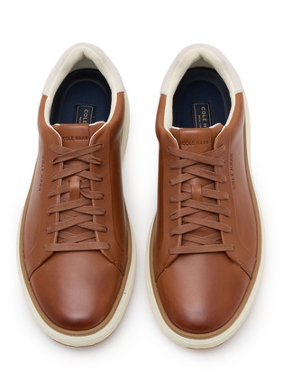 Detail View - Click To Enlarge - COLE HAAN - Grandpro Court Skyweave Leather Men's Sneakers