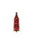 Detail View - Click To Enlarge - LUXURY CZECH JEWELRY - Small Rhinestone Glitzy Gleam Christmas Tree — Red