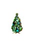 Detail View - Click To Enlarge - LUXURY CZECH JEWELRY - Small Rhinestone Glitzy Gleam Christmas Tree — Green
