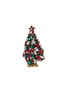 Detail View - Click To Enlarge - LUXURY CZECH JEWELRY - Medium Rhinestone Magical Star Christmas Tree — Red/Green