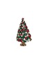 Detail View - Click To Enlarge - LUXURY CZECH JEWELRY - Large Rhinestone Christmas Tree — Red/Green