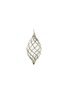 SHISHI Gold Diagonal Lines Glass Drop Ornament
